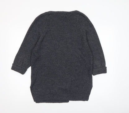 Womens UK Size 12 FatFace Grey Cardigan Jumper