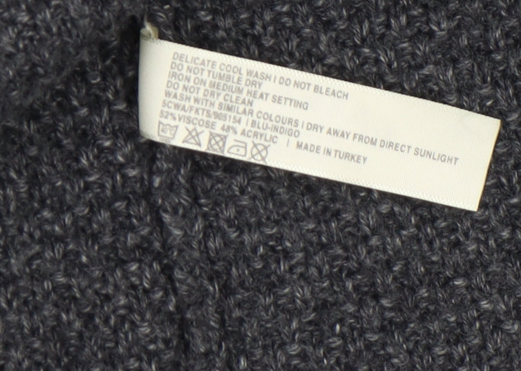 Womens UK Size 12 FatFace Grey Cardigan Jumper