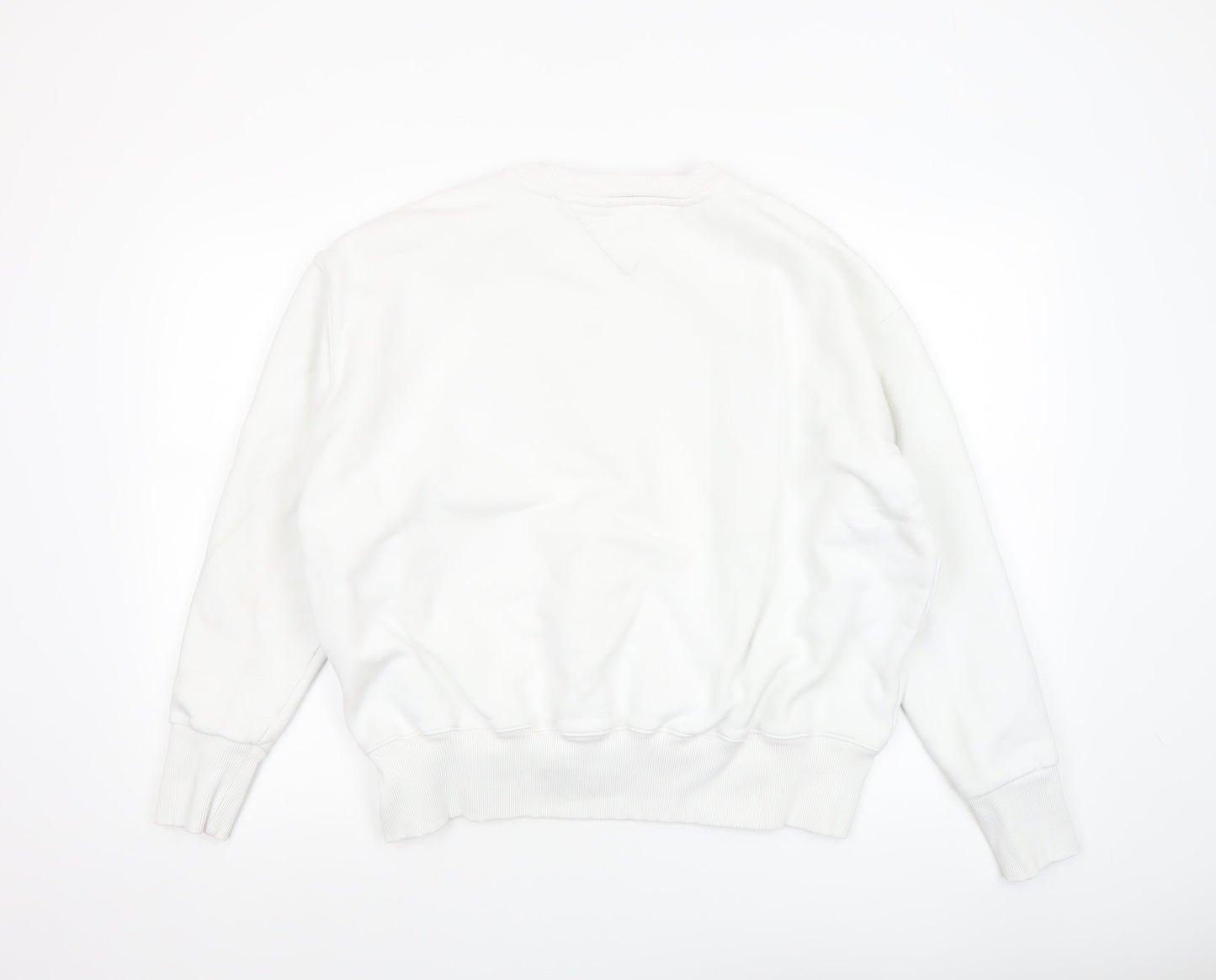 Womens UK Size XL Tommy Jeans White Pullover Sweatshirt