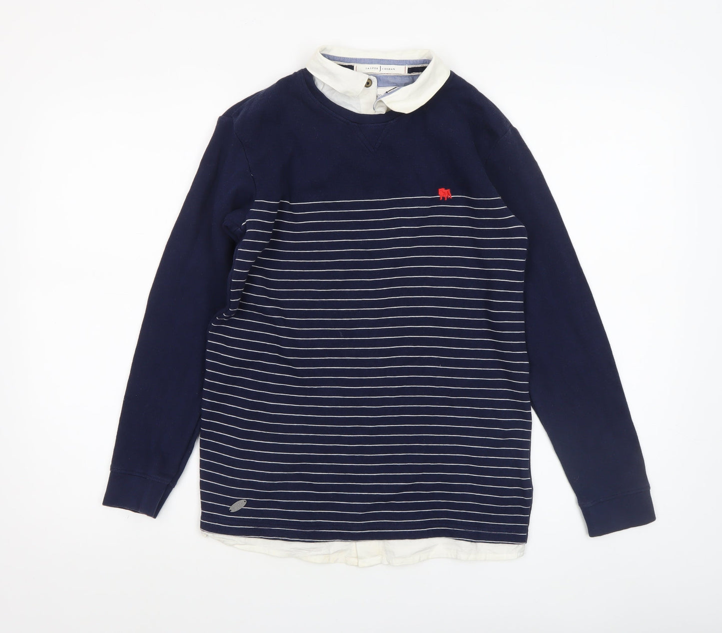 Boys UK Size 11-12 Years Jasper Conran Blue Pullover Jumper