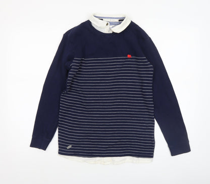 Boys UK Size 11-12 Years Jasper Conran Blue Pullover Jumper