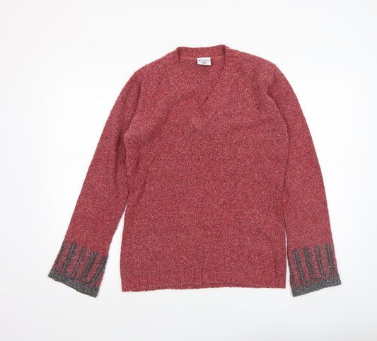 Womens UK Size M Columbia Red Pullover Jumper