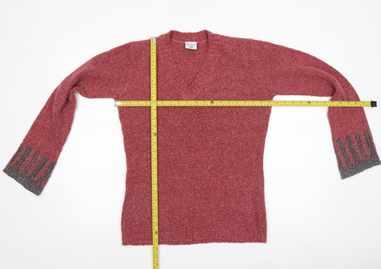 Womens UK Size M Columbia Red Pullover Jumper