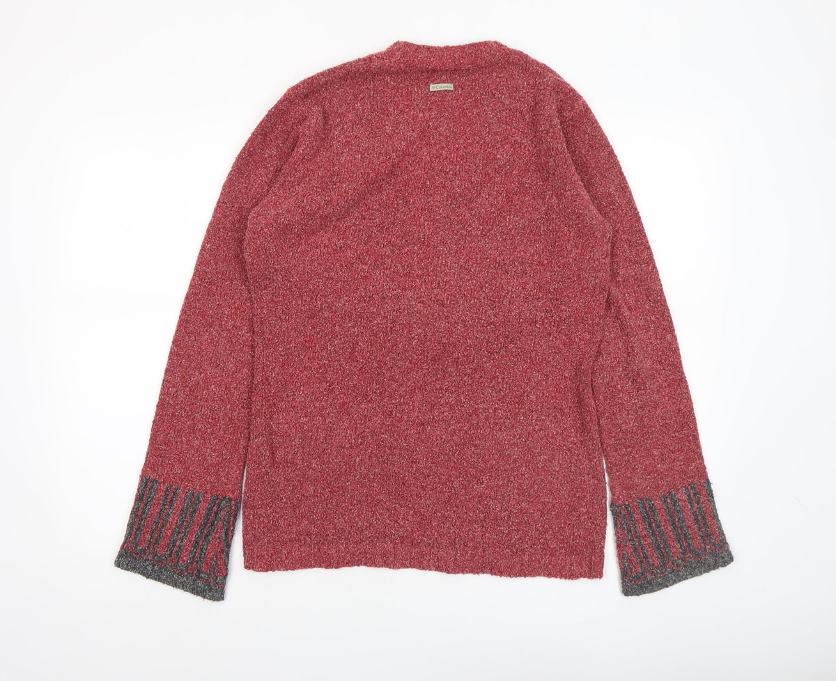 Womens UK Size M Columbia Red Pullover Jumper