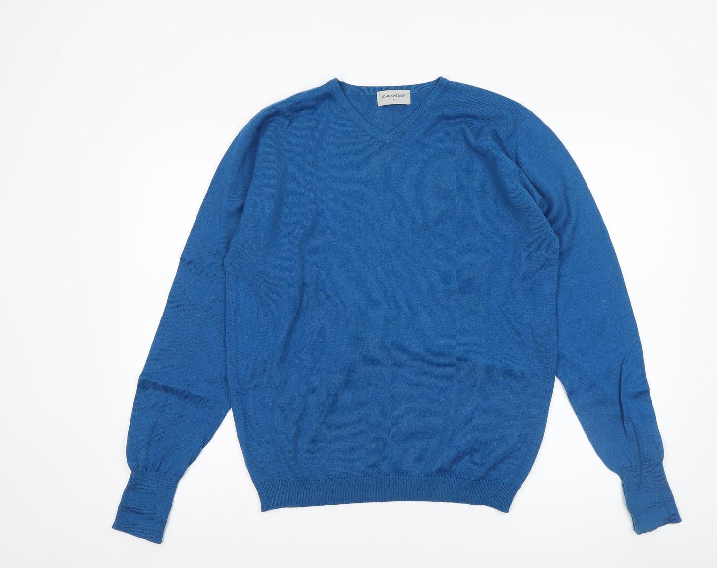 Mens UK Size M John Smedley Blue Pullover Jumper