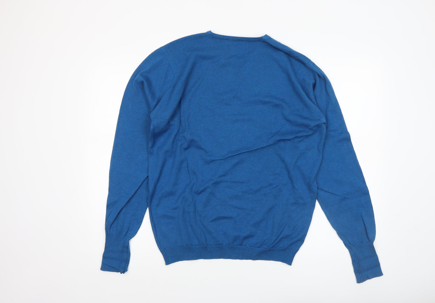 Mens UK Size M John Smedley Blue Pullover Jumper