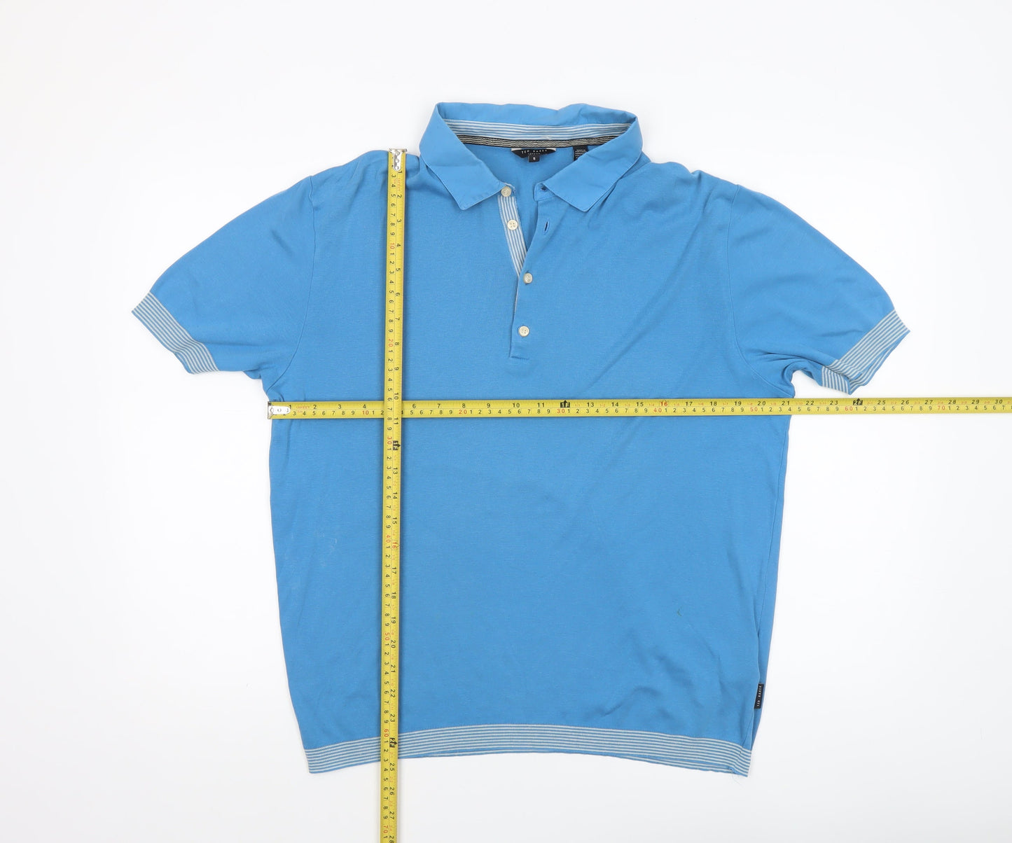 Mens UK Size L Ted Baker Cotton Blend Polo Shirt