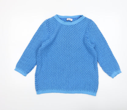 Womens UK Size 14 Marks and Spencer Blue Pullover Jumper