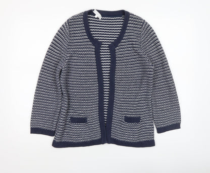 Womens UK Size M Tulchan Blue Cardigan Jumper