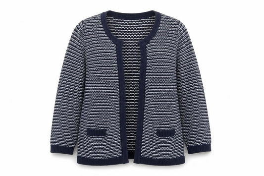 Womens UK Size M Tulchan Blue Cardigan Jumper