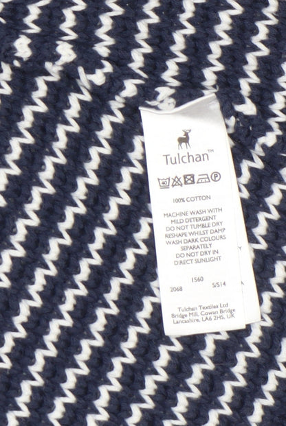 Womens UK Size M Tulchan Blue Cardigan Jumper