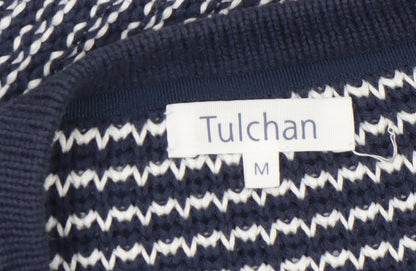 Womens UK Size M Tulchan Blue Cardigan Jumper