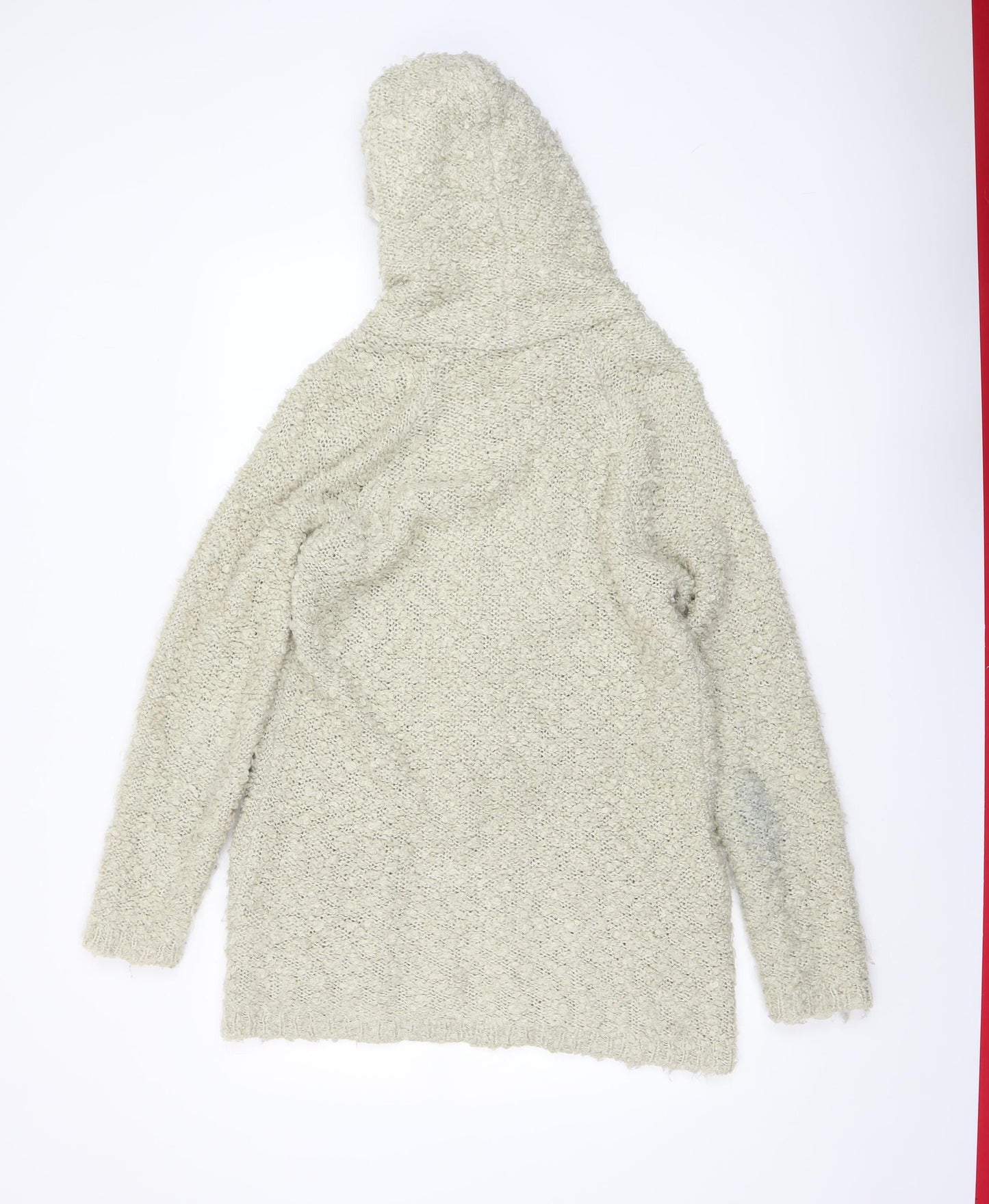Womens UK Size 10/12 Cotton Traders Beige Cardigan Jumper