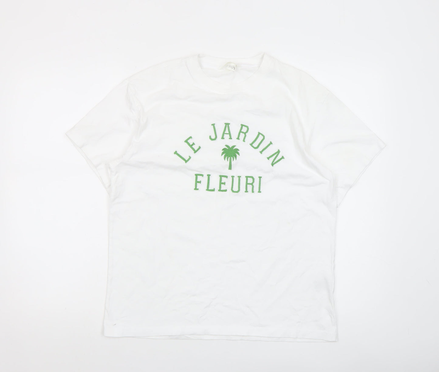 Womens UK Size S H&M White Basic T-Shirt