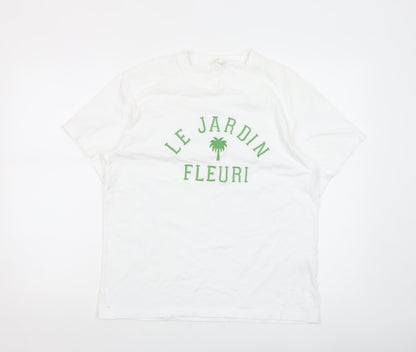 Womens UK Size S H&M White Basic T-Shirt