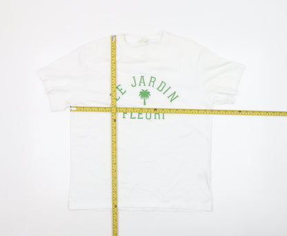 Womens UK Size S H&M White Basic T-Shirt