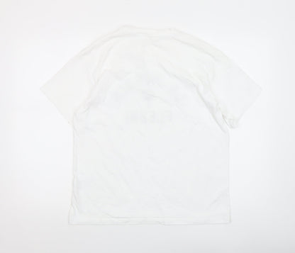 Womens UK Size S H&M White Basic T-Shirt