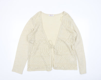 Womens UK Size L Bonmarché Beige Cardigan Jumper