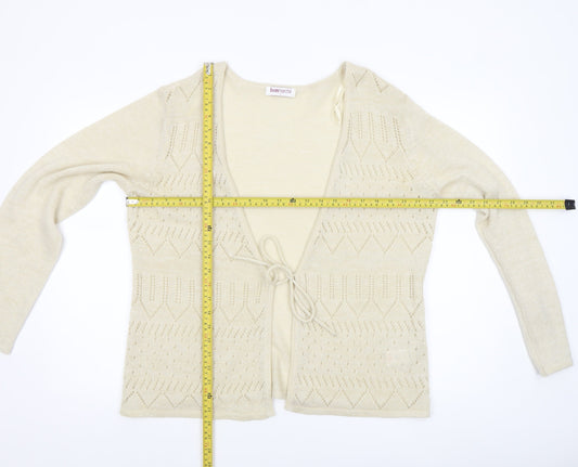 Womens UK Size L Bonmarché Beige Cardigan Jumper