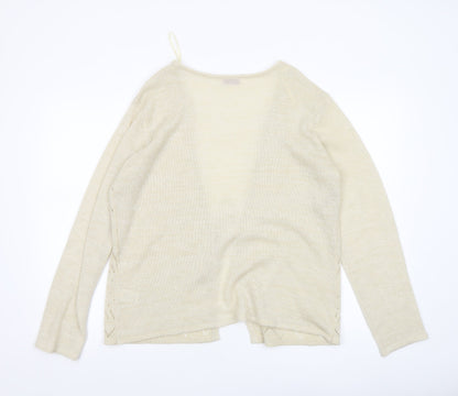 Womens UK Size L Bonmarché Beige Cardigan Jumper
