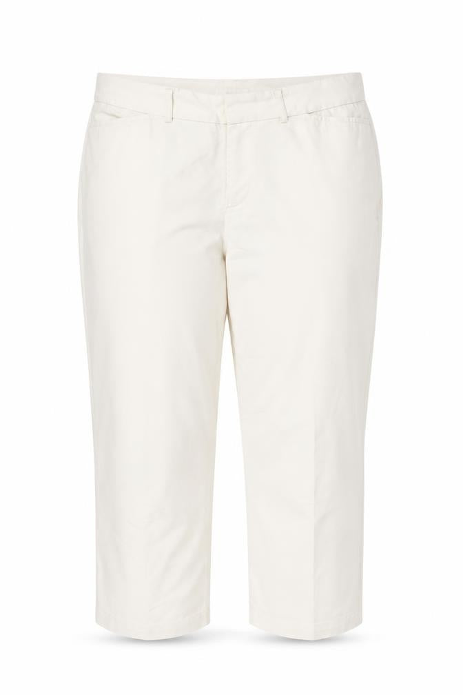 Womens UK Size 16 DOCKERS Regular Fit Cropped Ivory Trousers