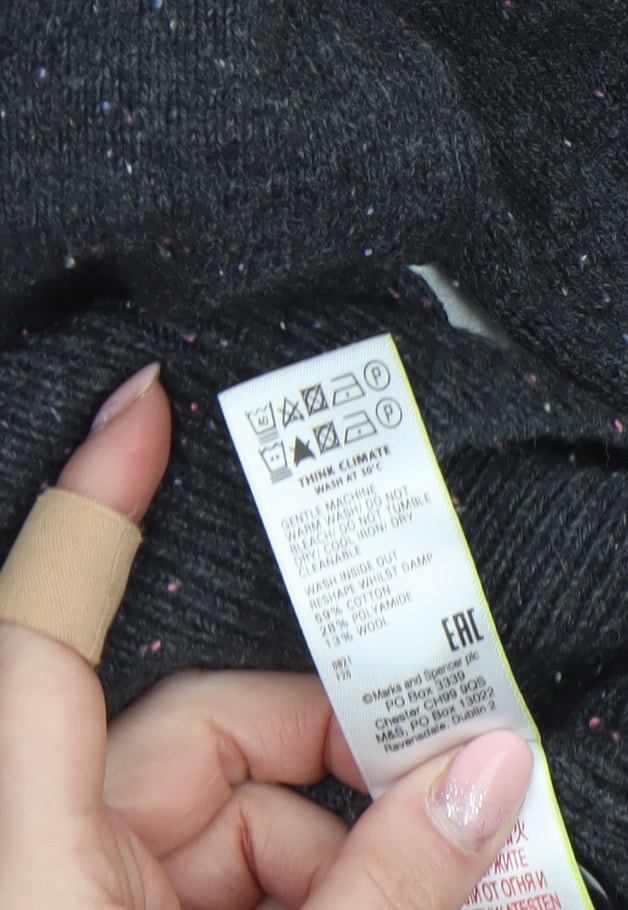 Womens UK Size 16 Marks and Spencer Black Pullover Jumper