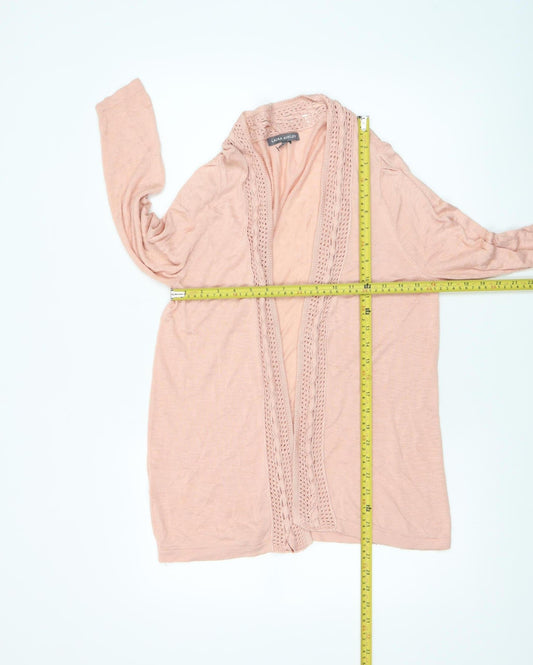 Womens UK Size 14 Laura Ashley Pink Cardigan Jumper