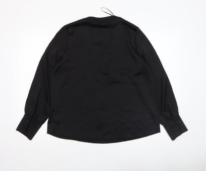 Womens UK Size M Dunnes Black Basic Blouse