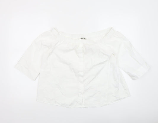 Womens UK Size 14 Whistles White Off the Shoulder Blouse