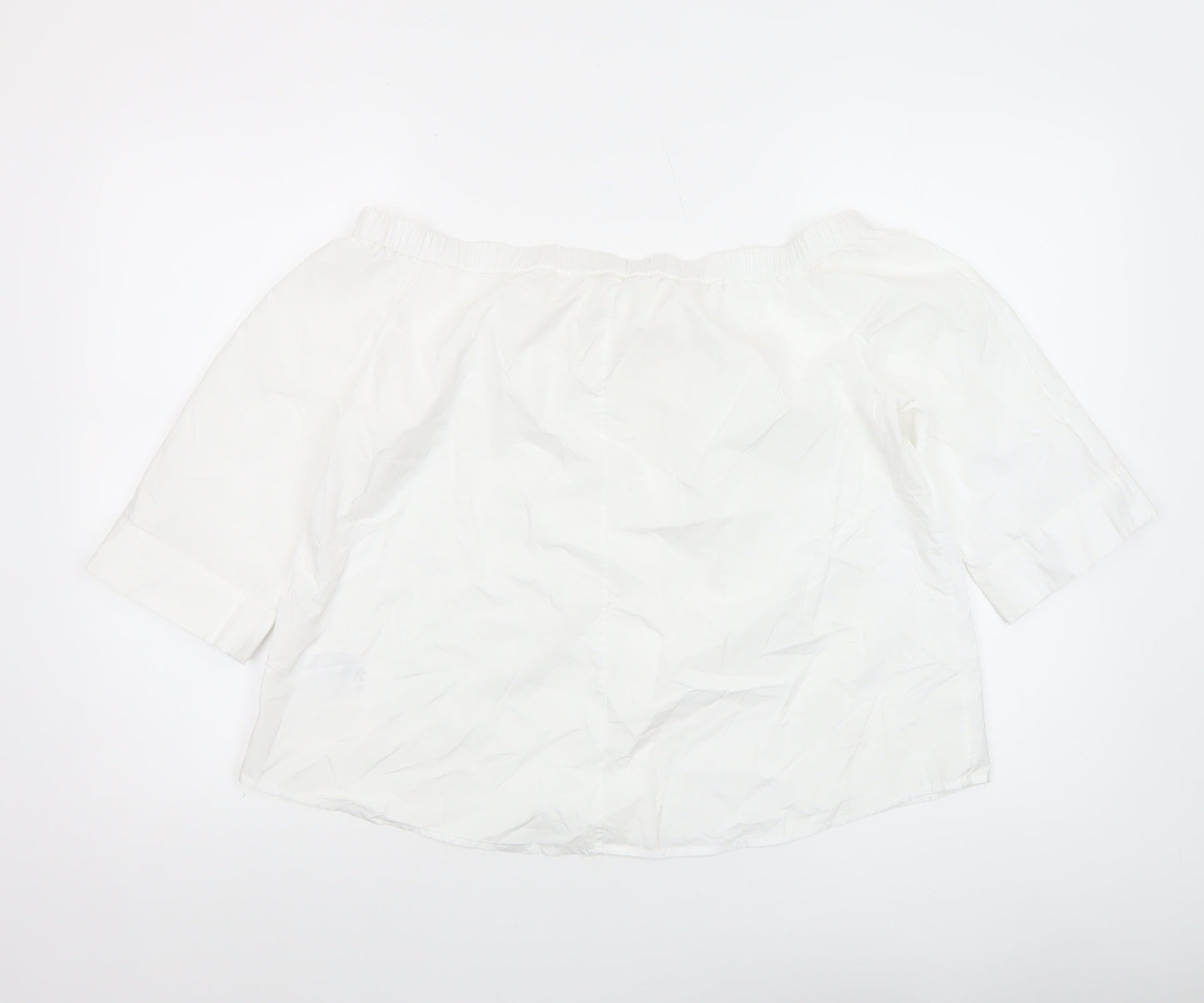 Womens UK Size 14 Whistles White Off the Shoulder Blouse