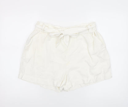 Womens UK Size M Mango Regular Fit Paperbag Shorts