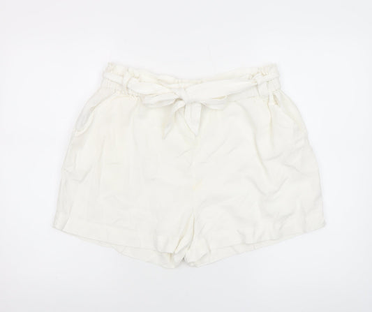 Womens UK Size M Mango Regular Fit Paperbag Shorts
