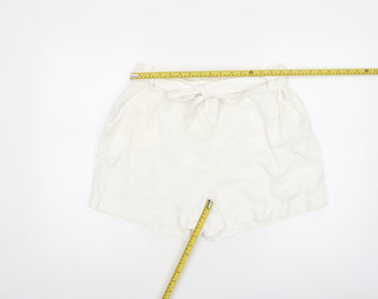 Womens UK Size M Mango Regular Fit Paperbag Shorts