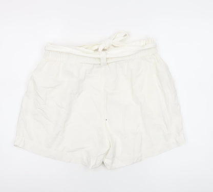 Womens UK Size M Mango Regular Fit Paperbag Shorts