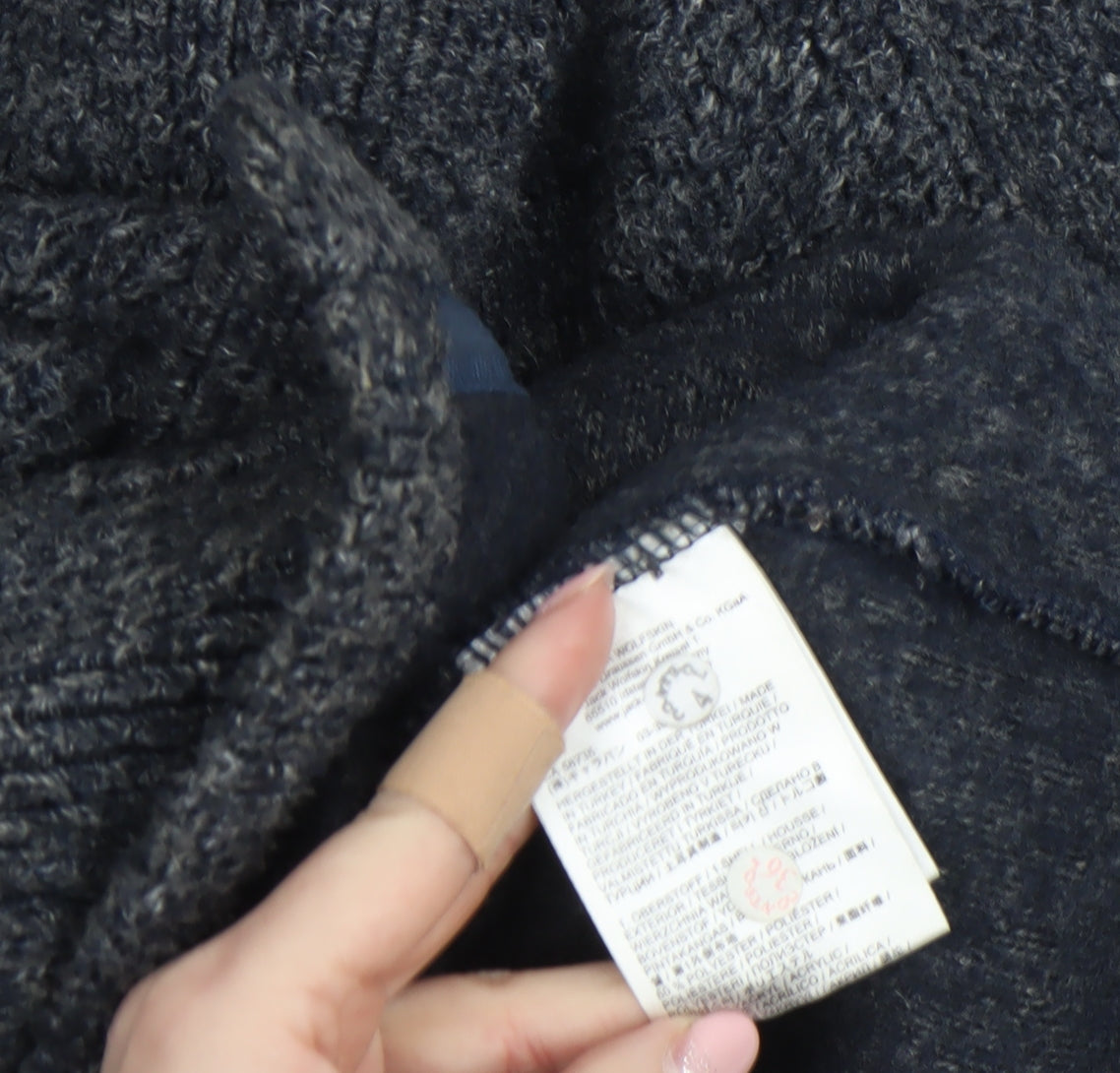 Womens UK Size XS Jack Wolfskin Grey Cardigan Jumper
