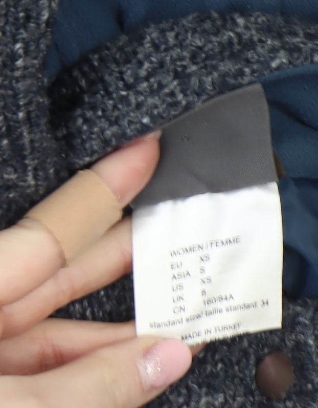 Womens UK Size XS Jack Wolfskin Grey Cardigan Jumper