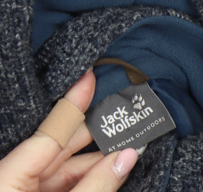 Womens UK Size XS Jack Wolfskin Grey Cardigan Jumper