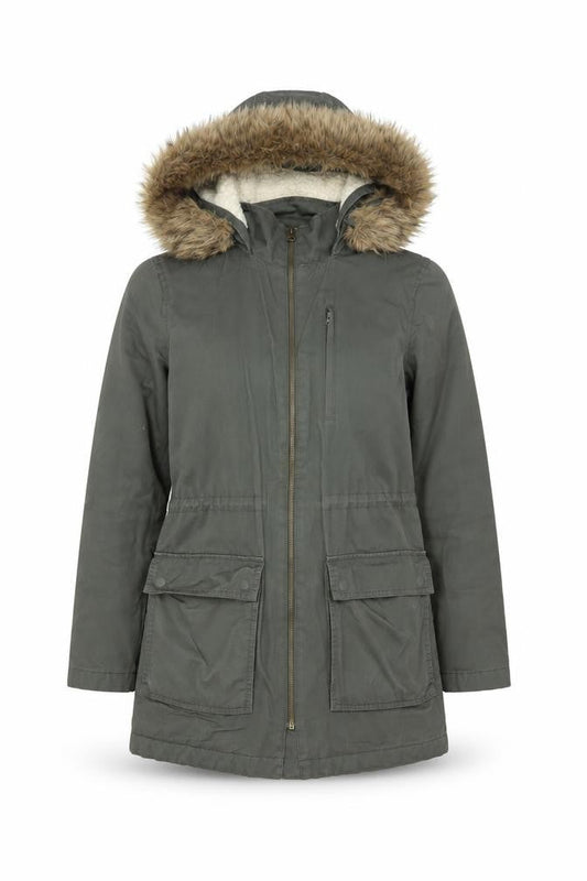 Womens UK Size S Gap Green Parka Coat