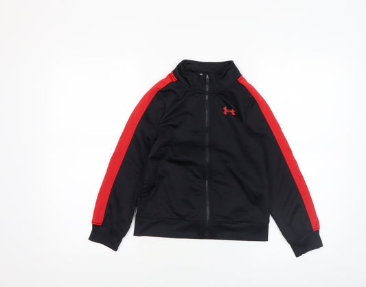 Boys UK Size 6-7 Years Under armour Black Track Jacket