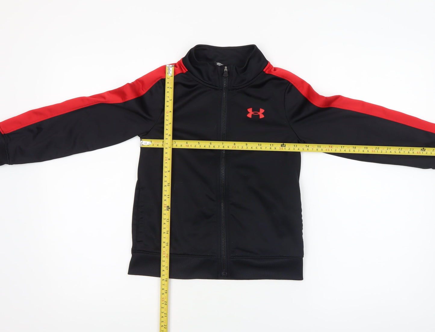 Boys UK Size 6-7 Years Under armour Black Track Jacket