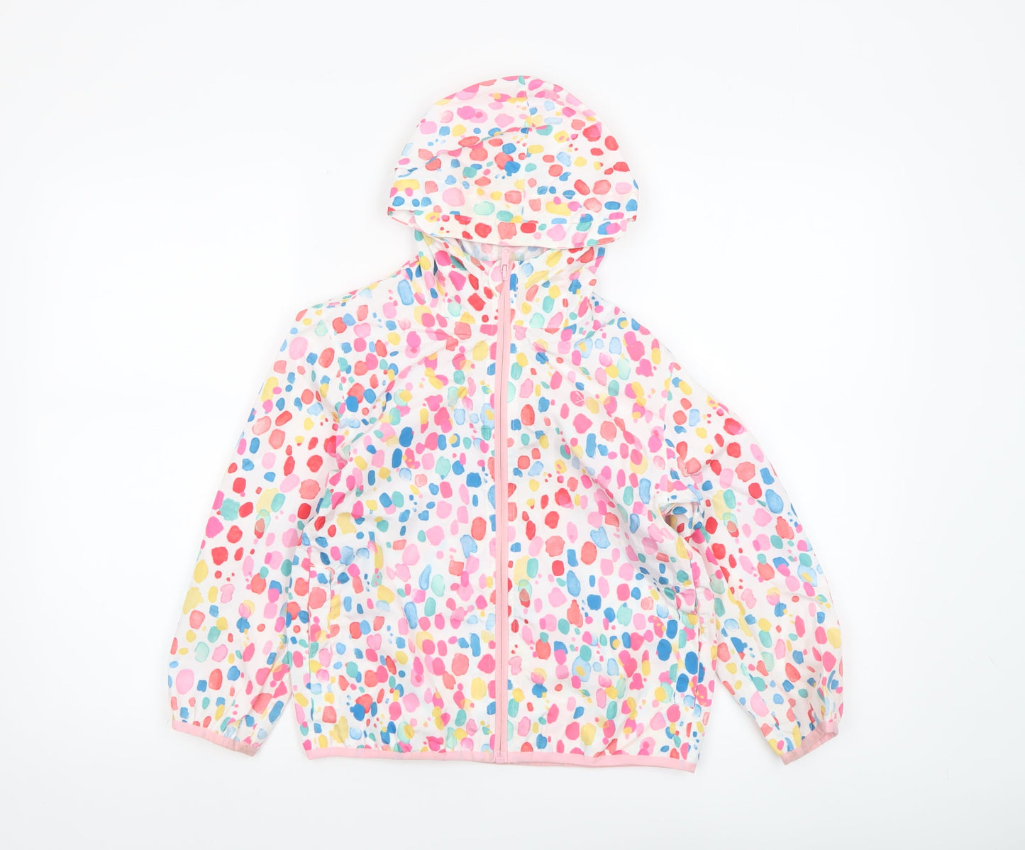 Crew Clothing Girls Multicoloured 7-8 Years Hooded Rain Coat