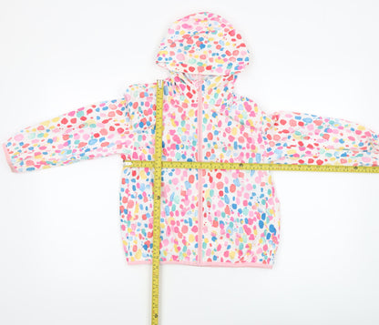 Crew Clothing Girls Multicoloured 7-8 Years Hooded Rain Coat