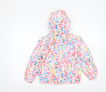 Crew Clothing Girls Multicoloured 7-8 Years Hooded Rain Coat