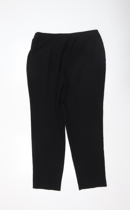 Womens UK Size 14 Anthology Regular Fit Business Casual Workwear Black Trousers