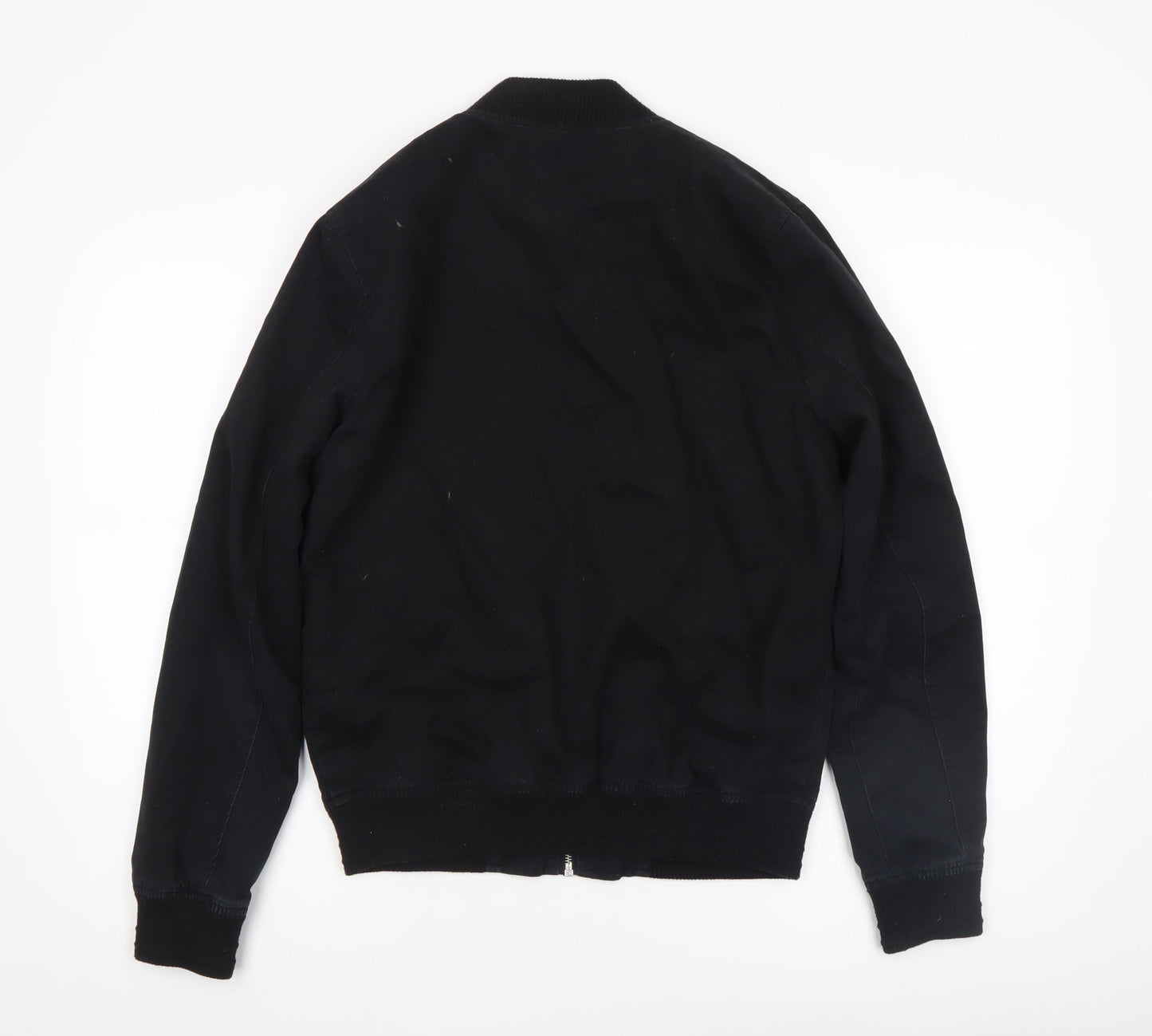 Mens UK Size M Topman Black Bomber Jacket