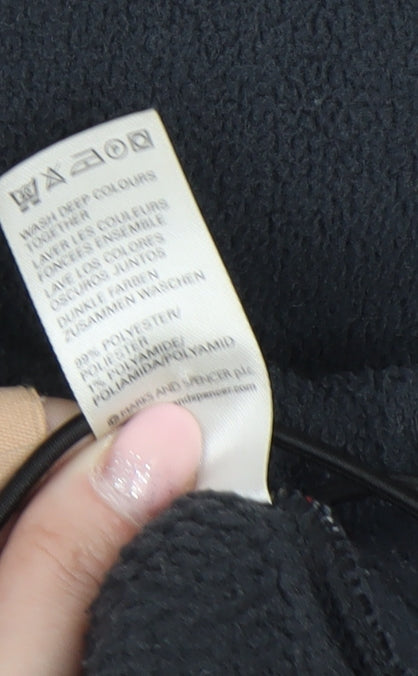 Mens UK Size L Marks and Spencer Black Basic Jacket
