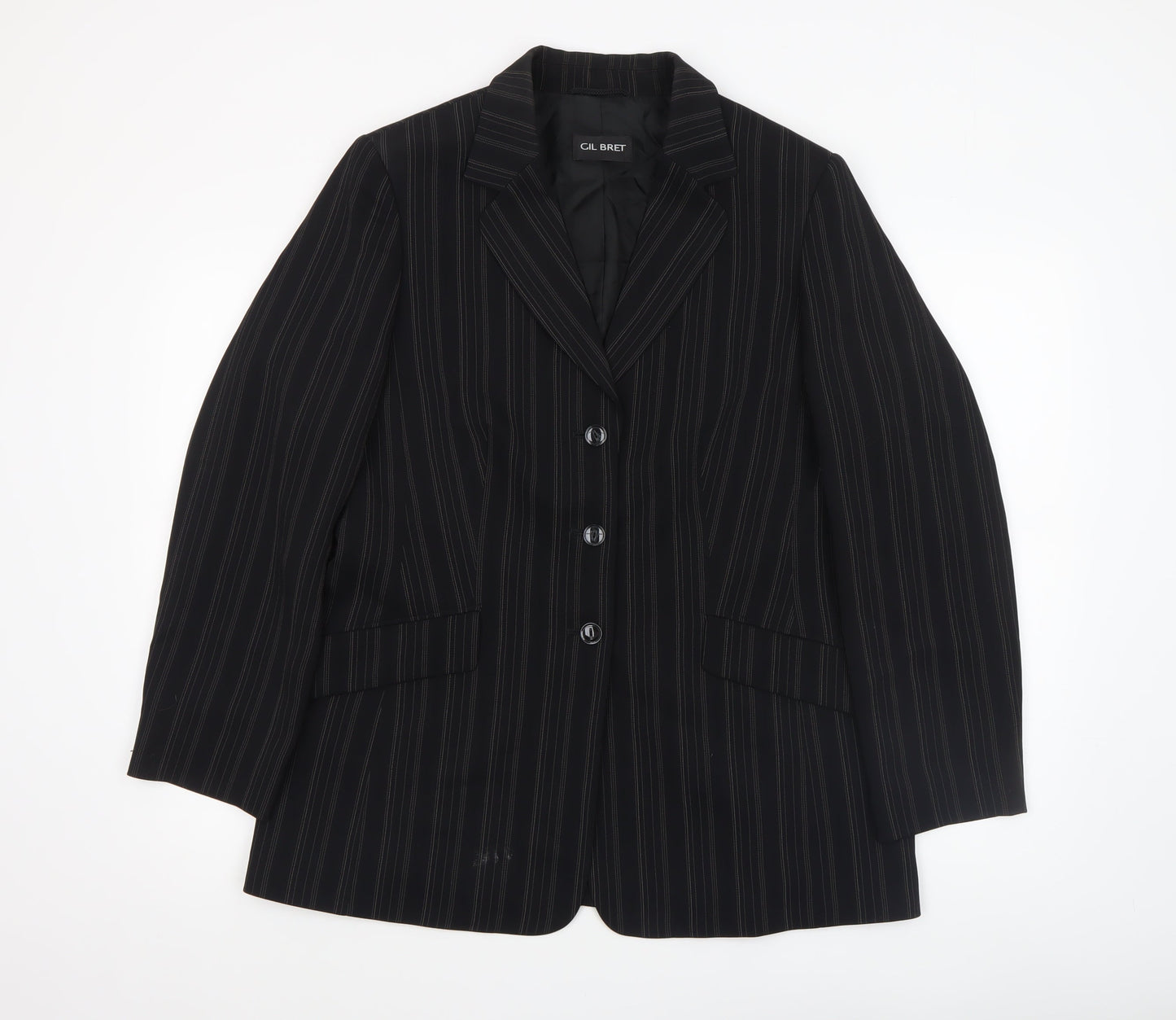 Womens UK Size 14 Gil Bret Regular Black Blazer