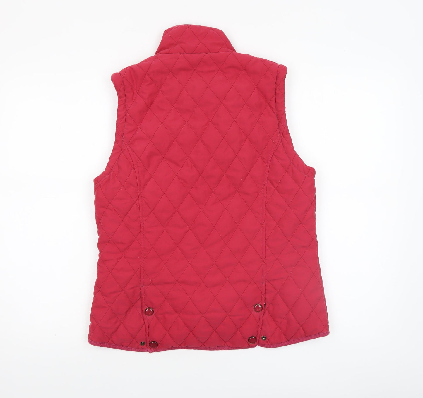 Womens UK Size 10 Jack Murphy Red Quilted Coat