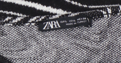 Womens UK Size L Zara Black Pullover Jumper