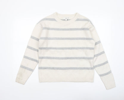 Womens UK Size S Marks and Spencer Ivory Pullover Jumper